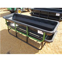 1 LOT (2) 8' FEED BUNKS