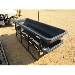 1 LOT (2) 8' FEED BUNKS