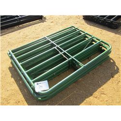1 LOT (5) 6' GATE 7 BAR