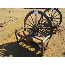 54" WAGON WHEEL BENCH