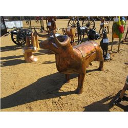 4' METAL BULL BARBEQUE GRILL