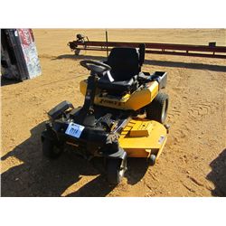 CUB CADET Z FORCE 60S MOWER, S/N 17A15GHD010, 5' DECK, STEERING WHEEL, METER READING 101 HRS