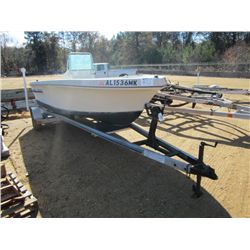 16' SPORTCRAFT BOAT WITH S/A ALUM TRAILER, S/N 870350680