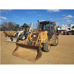 CASE 580 SUPER K 4X4 LOADER BACKHOE, S/N JJG0174919, GP BUCKET, 18" HOE BUCKET, ECAB W/AIR, METER RE