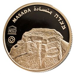 2009 Israel Masada 1/2 oz Proof Gold Coin (W/Box &amp;