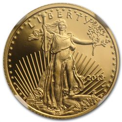 2013-W 1/10 oz Proof Gold American Eagle PF-70 NGC