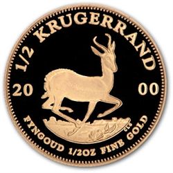 2000 1/2 oz Proof Gold South African Krugerrand