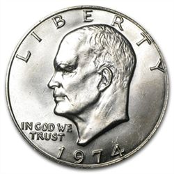 1974 Eisenhower Dollar - Brilliant Uncirculated