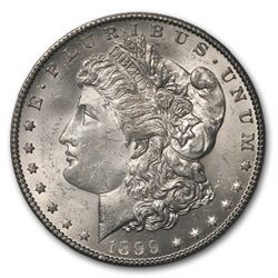 1899-O Brilliant Uncirculated PCGS Stage Coach Silver D
