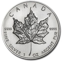 2001 1 oz Silver Canadian Maple Leaf (Brilliant Uncircu