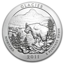 2011-P 5 oz Silver ATB Glacier (w/box &amp; CoA)