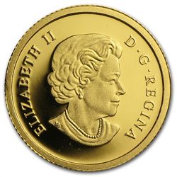 2013 1/25 oz Gold Canadian $0.50 Sea Creatures - Starfi