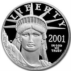 2001-W 1/2 oz Proof Platinum American Eagle PR-69 PCGS