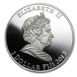 Fiji 2012 Proof Silver $1 Egypt - Isis, Osiris, Horus