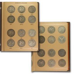 Complete Morgan Dollar Set - VG - 2 Dansco Albums - 95