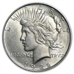 1922-1935 Peace Silver Dollar (Almost Uncirculated)
