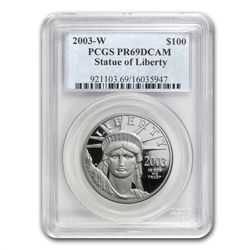 1 oz Proof Platinum American Eagle PCGS/NGC PR-69 (Rand