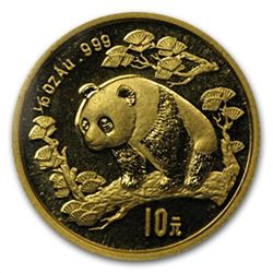 1997 (1/10 oz) Gold Chinese Pandas - Small Date (Sealed