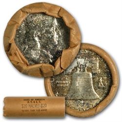 $20 1963-P/D Franklin Halves - 90% Silver 40-Coin Roll