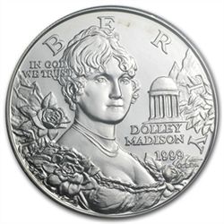 1999-P Dolley Madison $1 Silver Commemorative - MS-69 P