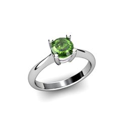 Tourmaline 0.75ctw Ring 14kt White Gold