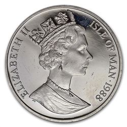 1988 1 oz Isle of Man Platinum Noble (Proof &amp;/or Un