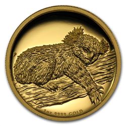 2012-P 1 oz Proof Gold High Relief Koala (W/Box &amp; C