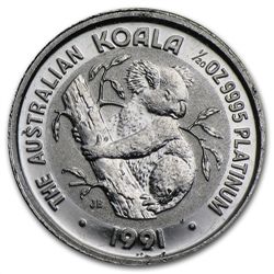 1/20 oz Australian Platinum Koala (Scruffy)