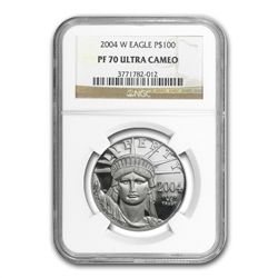 2004-W 4-Coin Platinum American Eagle PF-70 NGC Registr