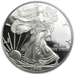 1998-P (Proof) Silver American Eagle PR-69 DCAM PCGS