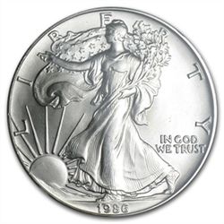 1986 Silver American Eagle - MS-69 NGC