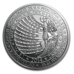 The Golden Age of Saturn Kalendermedaille Silver Medal