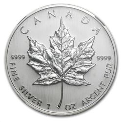 2006 1 oz Silver Canadian Maple Leaf MS-68 NGC