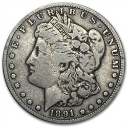 1891-CC Morgan Dollar - Fine