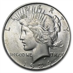1934-D Peace Dollar - Brilliant Uncirculated
