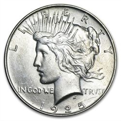 1925 Peace Dollar - Brilliant Uncirculated