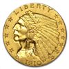 Image 1 : $2.50 Indian Gold Quarter Eagle - Almost Uncirculated