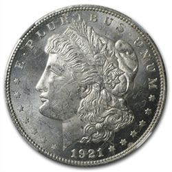 1921 Morgan Dollar - MS-62 NGC