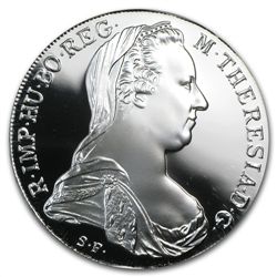 1780 Austria Maria Theresa Proof Silver Thaler (Capsule