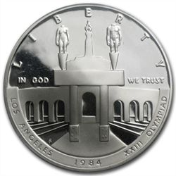 1984-S Olympic $1 Silver Commemorative - PR-69 DCAM PCG