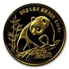 Image 1 : 1990 (1/4 oz) Gold Chinese Pandas - Large Date (Sealed)
