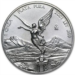 2001 1 oz Silver Mexican Libertad (Brilliant Uncirculat