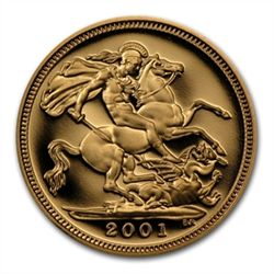 Great Britain 1/2 Sovereign Gold Elizabeth II Random Da