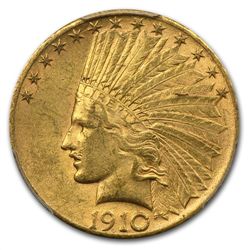 1910-S $10 Indian Gold Eagle - AU-58 PCGS