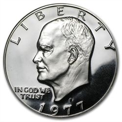 1977-S Eisenhower Dollar Gem Proof - Clad