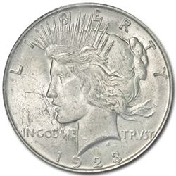 1923-D Peace Dollar MS-64 PCGS