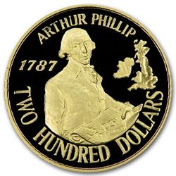 Australia 1987 $200 Gold Coin (Proof or BU) AGW .2948