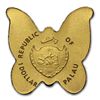 Image 1 : Palau Gold $1 Golden Butterfly Coin (1/2 gram of Pure G