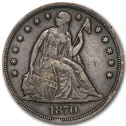 1870 Liberty Seated Dollar - Extra Fine