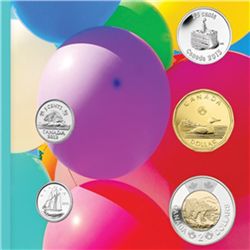 2013 Birthday 5-Coin Gift Set With Cake Quarter &amp; C